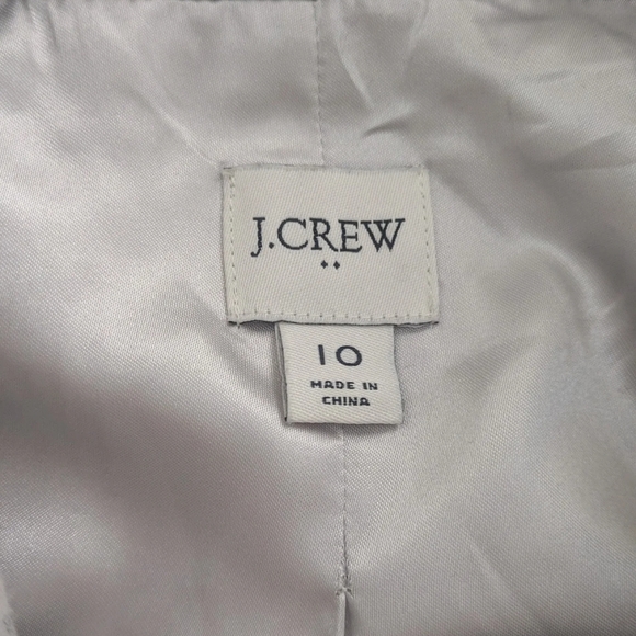 J.Crew Lady Day Coat Wool Blend NWOT Winter Peacoat Size 10 In Soft Grey - Picture 7 of 8
